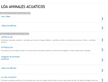 Tablet Screenshot of loaanimalesacuaticos.blogspot.com
