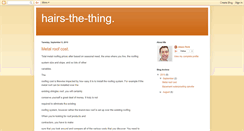 Desktop Screenshot of hairs-the-thing.blogspot.com