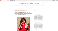 Desktop Screenshot of 30ballparksandababy.blogspot.com