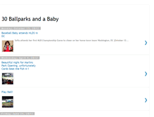 Tablet Screenshot of 30ballparksandababy.blogspot.com