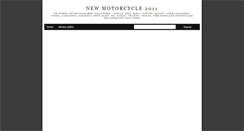 Desktop Screenshot of newmotorcycle2011.blogspot.com