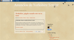 Desktop Screenshot of anunciosdeyorkshireterrier.blogspot.com