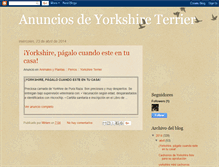 Tablet Screenshot of anunciosdeyorkshireterrier.blogspot.com