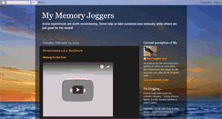 Desktop Screenshot of mymemoryjoggers.blogspot.com