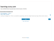 Tablet Screenshot of learning-ccna.blogspot.com