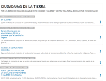 Tablet Screenshot of ciudadanasdelatierra.blogspot.com