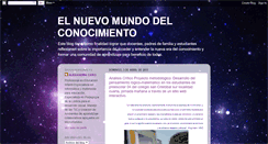 Desktop Screenshot of elnuevomundodelconocimiento.blogspot.com