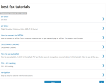 Tablet Screenshot of fsxtutorials.blogspot.com