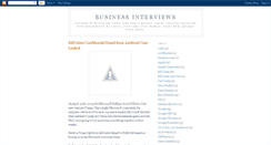 Desktop Screenshot of businessinterviews.blogspot.com
