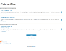 Tablet Screenshot of christinemilne01.blogspot.com