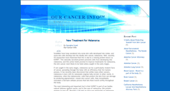 Desktop Screenshot of our-cancer-info.blogspot.com