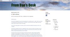 Desktop Screenshot of fromdansdesk.blogspot.com