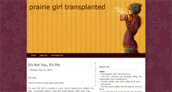 Desktop Screenshot of prairiegirltransplanted.blogspot.com