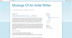 Desktop Screenshot of musingsofanindiewriter.blogspot.com