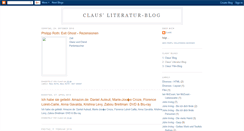 Desktop Screenshot of claus-literatur-blog.blogspot.com