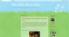 Desktop Screenshot of littlelifeinmine.blogspot.com