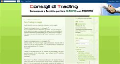 Desktop Screenshot of consigliditrading.blogspot.com