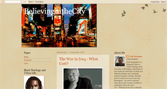 Desktop Screenshot of believinginthecity.blogspot.com
