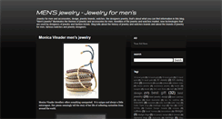 Desktop Screenshot of jewelry-4-men.blogspot.com