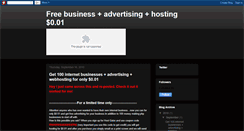 Desktop Screenshot of freeinternetbusinessandhosting.blogspot.com