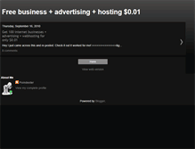Tablet Screenshot of freeinternetbusinessandhosting.blogspot.com