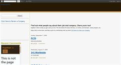 Desktop Screenshot of company-reviews.blogspot.com