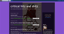 Desktop Screenshot of criticalhitzandshitz.blogspot.com