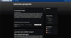 Desktop Screenshot of cienciasproyecto.blogspot.com