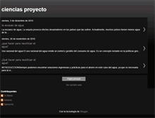 Tablet Screenshot of cienciasproyecto.blogspot.com