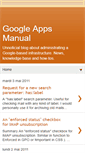 Mobile Screenshot of googleappsmanual.blogspot.com