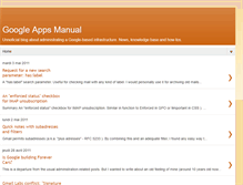 Tablet Screenshot of googleappsmanual.blogspot.com