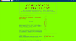 Desktop Screenshot of comunicadosoficiales.blogspot.com