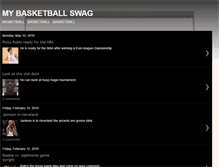 Tablet Screenshot of mybasketballswag.blogspot.com