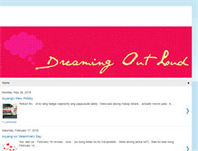 Tablet Screenshot of illbedreamingoutloud.blogspot.com