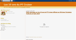 Desktop Screenshot of les10ansduptcruiser.blogspot.com