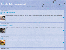 Tablet Screenshot of joyofalifeunexpected.blogspot.com