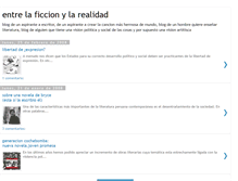 Tablet Screenshot of entrelaficcionylarealidad.blogspot.com