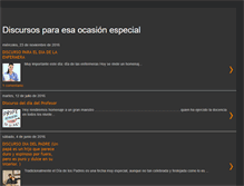 Tablet Screenshot of discursosparaesaocasionespecial.blogspot.com