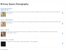Tablet Screenshot of britneydiscography.blogspot.com