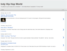 Tablet Screenshot of indyhiphopworld.blogspot.com