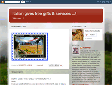 Tablet Screenshot of italyfreegift.blogspot.com