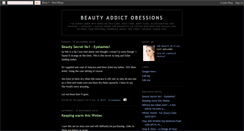 Desktop Screenshot of beautyaddictobsessions.blogspot.com