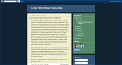 Desktop Screenshot of crosspointbible.blogspot.com