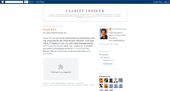 Desktop Screenshot of clarityinsider.blogspot.com