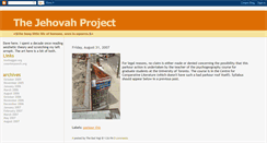 Desktop Screenshot of jehovahproject.blogspot.com