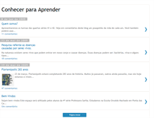 Tablet Screenshot of conhecerparaprender.blogspot.com