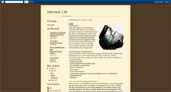 Desktop Screenshot of myinternallife.blogspot.com