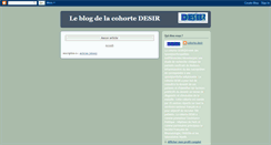 Desktop Screenshot of lacohortedesir.blogspot.com