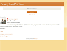 Tablet Screenshot of iklanposkota.blogspot.com