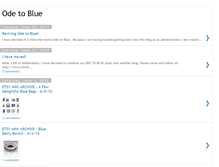 Tablet Screenshot of odetoblue.blogspot.com